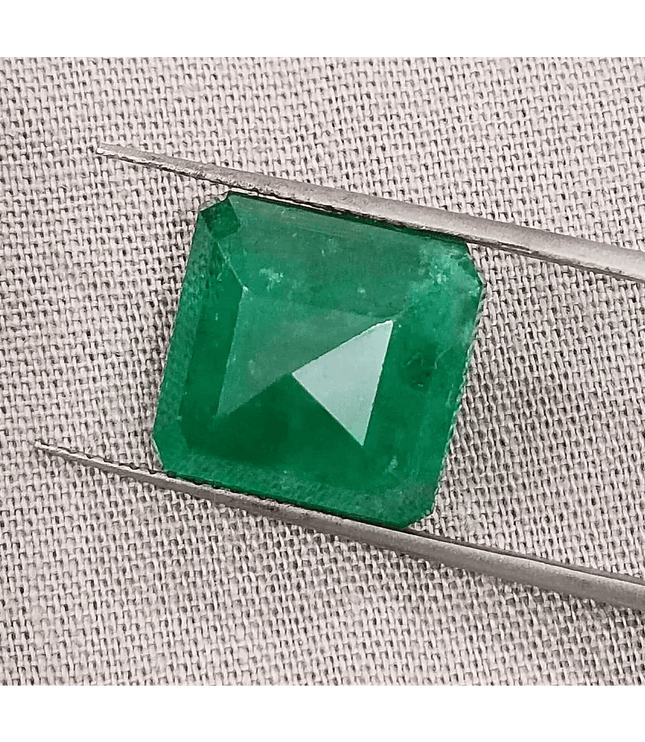 10.81ct Deep Green Swat Emerald Gemstone - SMSGEMS 