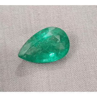 GSI Certified 13.47ct Medium Deep Golden Green Swat Emerald, Natural Gemstone - SMSGEMS 