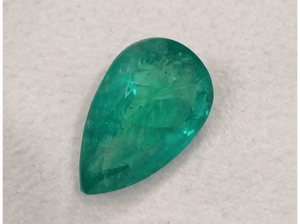 GSI Certified 13.47ct Medium Deep Golden Green Swat Emerald, Natural Gemstone - SMSGEMS 