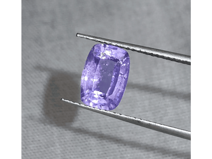 GSI Certified 2.10ct Purplish Blue Sapphire, Natural Untreated Gemstone - SMSGEMS 