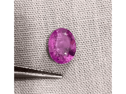 GSI Certified 2.13ct Purple Ceylon Sapphire , Natural Untreated Gemstone - SMSGEMS 