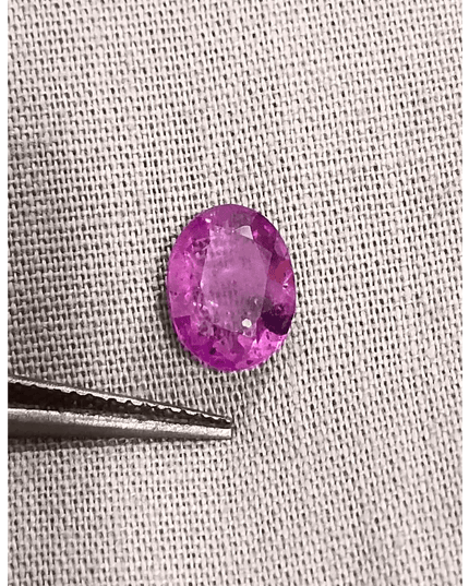 GSI Certified 2.13ct Purple Ceylon Sapphire , Natural Untreated Gemstone - SMSGEMS 