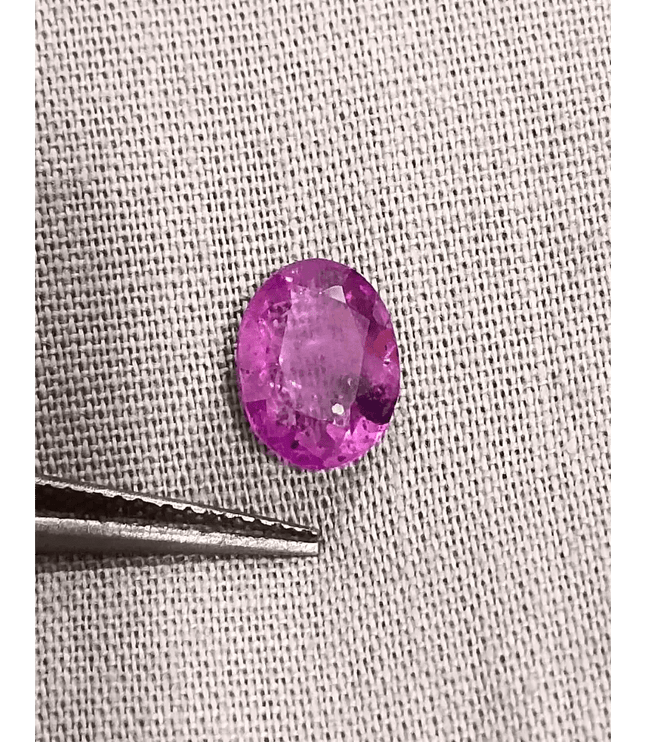GSI Certified 2.13ct Purple Ceylon Sapphire , Natural Untreated Gemstone - SMSGEMS 