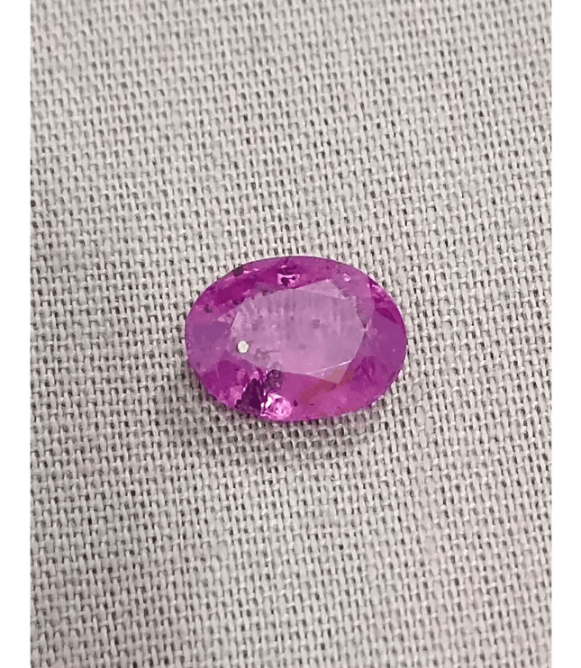 GSI Certified 2.13ct Purple Ceylon Sapphire , Natural Untreated Gemstone - SMSGEMS 