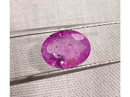 GSI Certified 2.13ct Purple Ceylon Sapphire , Natural Untreated Gemstone - SMSGEMS 