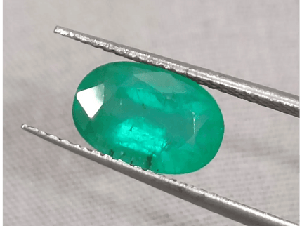 GSI Certified 2.16ct Medium Green Zambian Emerald, Natural Gemstone - SMSGEMS 