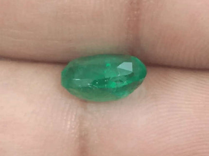 2.25ct Intense Medium Green Zambian Emerald certified by GSI - SMSGEMS 