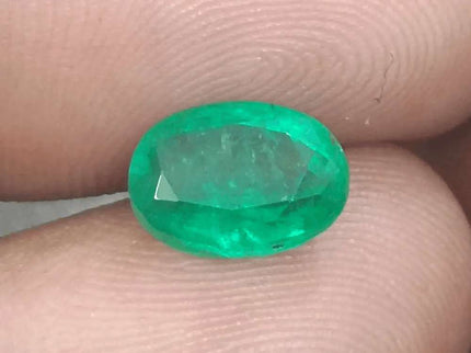 2.25ct Intense Medium Green Zambian Emerald certified by GSI - SMSGEMS 