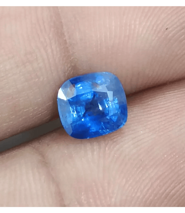 GSI Certified 2.25ct Royal Blue Ceylon Sapphire, Natural Gemstone - SMSGEMS 