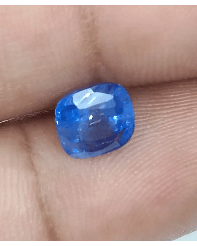 GSI Certified 2.25ct Royal Blue Ceylon Sapphire, Natural Gemstone - SMSGEMS 