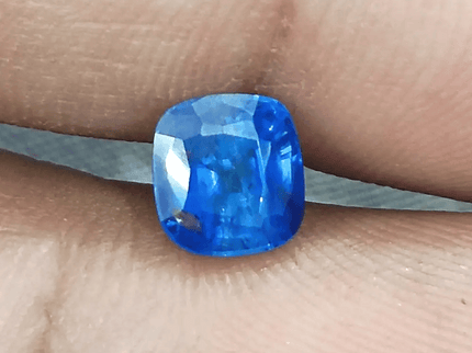 GSI Certified 2.25ct Royal Blue Ceylon Sapphire, Natural Gemstone - SMSGEMS 