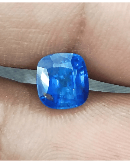 GSI Certified 2.25ct Royal Blue Ceylon Sapphire, Natural Gemstone - SMSGEMS 