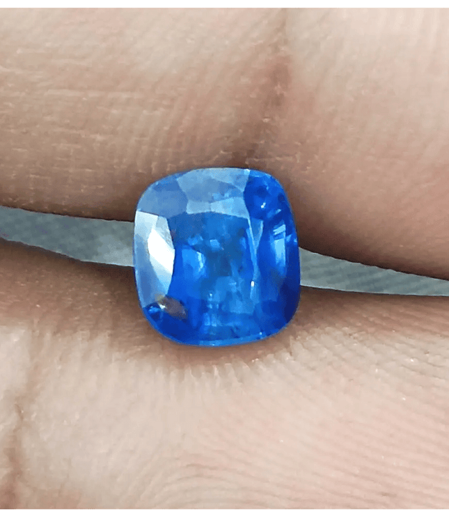 GSI Certified 2.25ct Royal Blue Ceylon Sapphire, Natural Gemstone - SMSGEMS 
