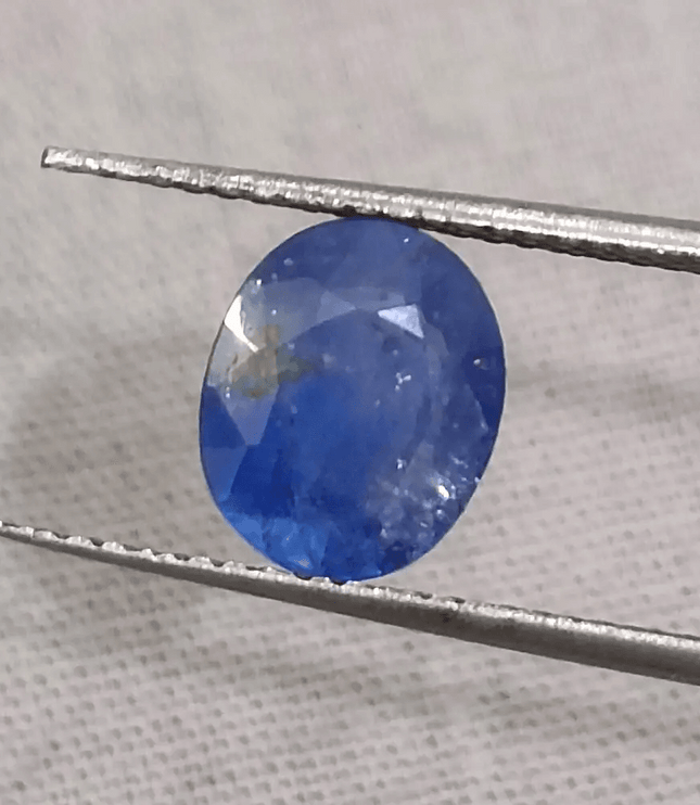 GSI Certified 2.27ct Blue Ceylon Sapphire, Natural Gemstone - SMSGEMS 