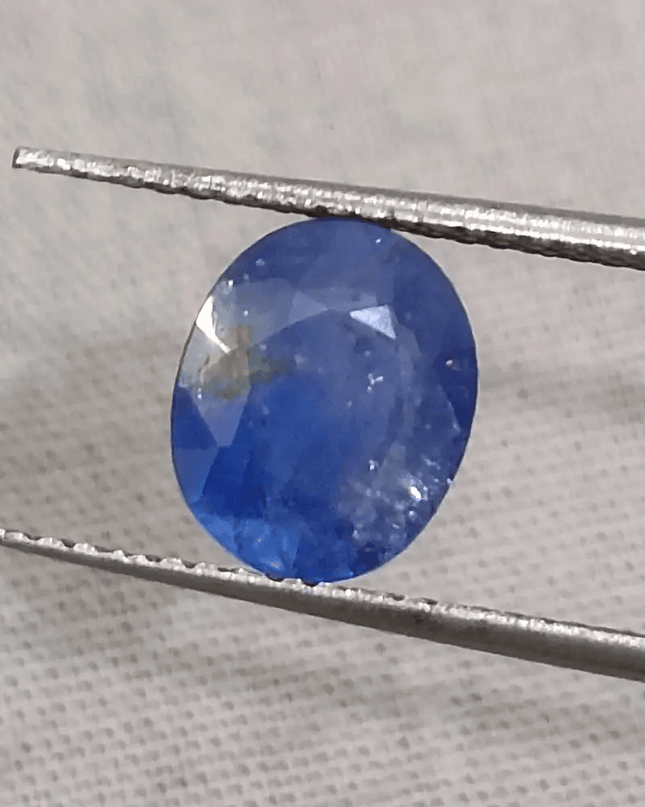 GSI Certified 2.27ct Blue Ceylon Sapphire, Natural Gemstone - SMSGEMS 