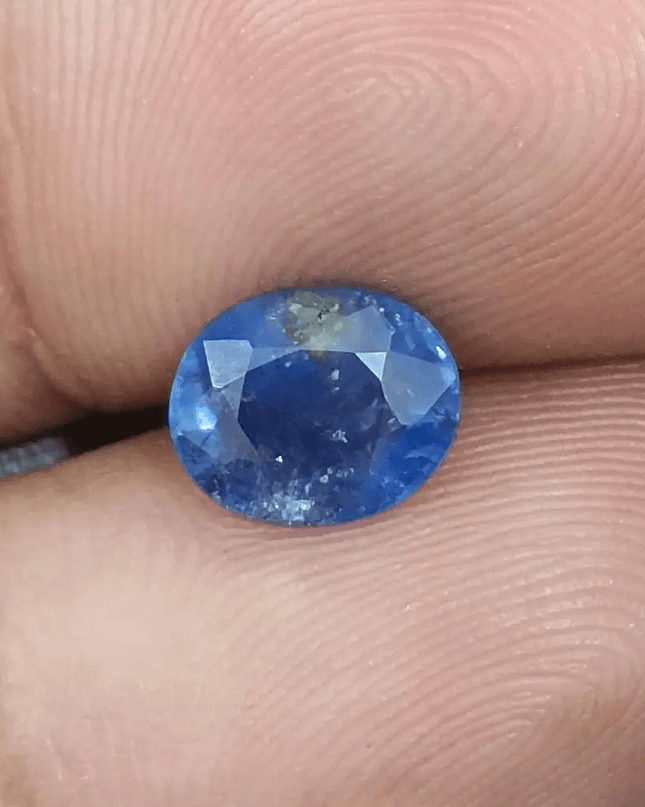 GSI Certified 2.27ct Blue Ceylon Sapphire, Natural Gemstone - SMSGEMS 