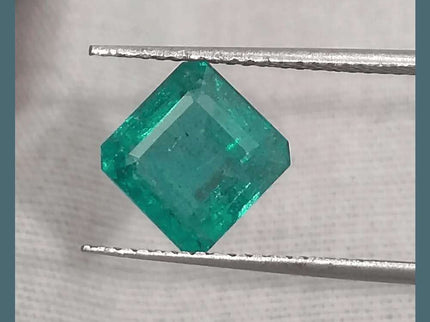 2.29ct Medium Deep Pure Green Emerald GSI Certified - SMSGEMS 