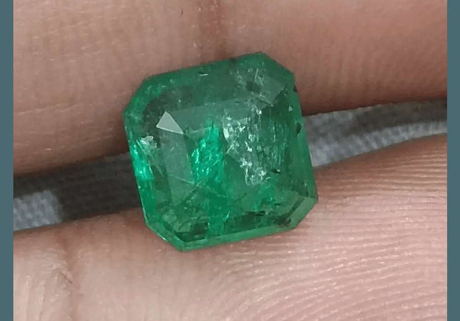 2.34ct Zambian Emerald GSI Certified - SMSGEMS 