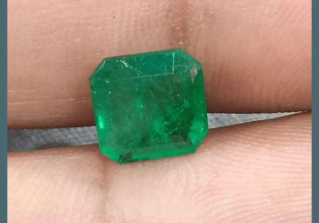 2.34ct Zambian Emerald GSI Certified - SMSGEMS 