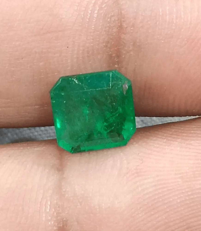 2.34ct Zambian Emerald GSI Certified - SMSGEMS 