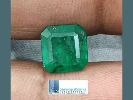 2.34ct Zambian Emerald GSI Certified - SMSGEMS 