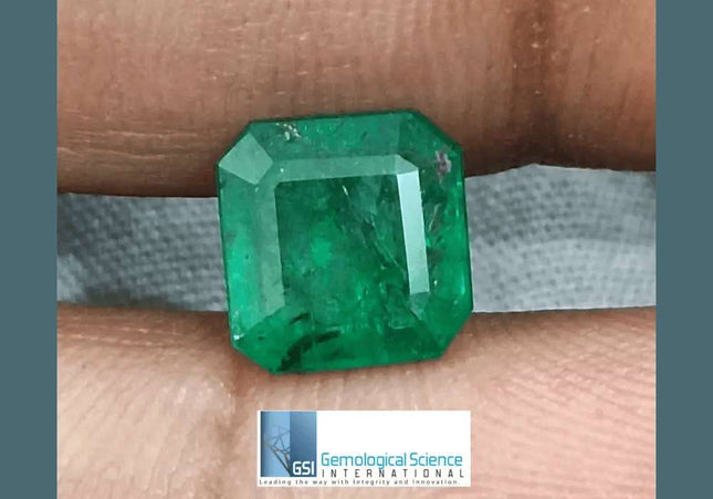 2.34ct Zambian Emerald GSI Certified - SMSGEMS 