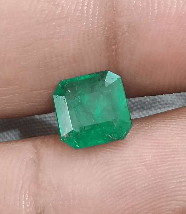 2.34ct Zambian Emerald GSI Certified - SMSGEMS 