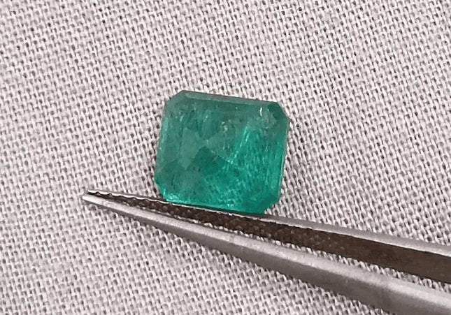 2.35ct Zambian Emerald GSI Certified - SMSGEMS 