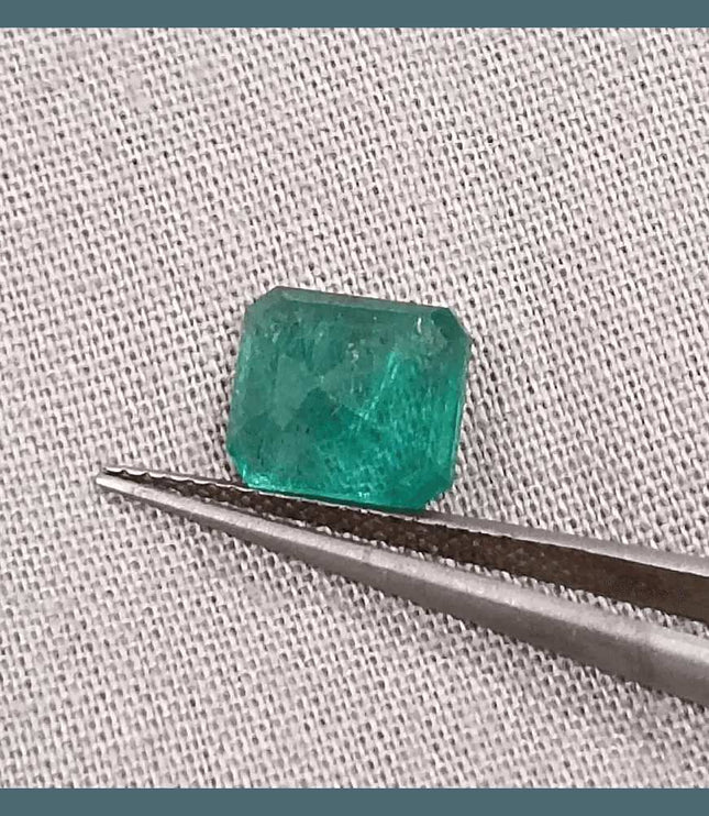 2.35ct Zambian Emerald GSI Certified - SMSGEMS 