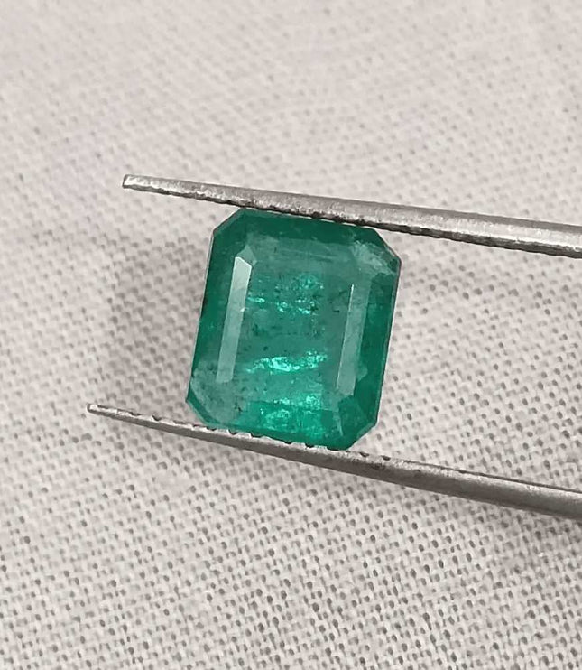 2.35ct Zambian Emerald GSI Certified - SMSGEMS 