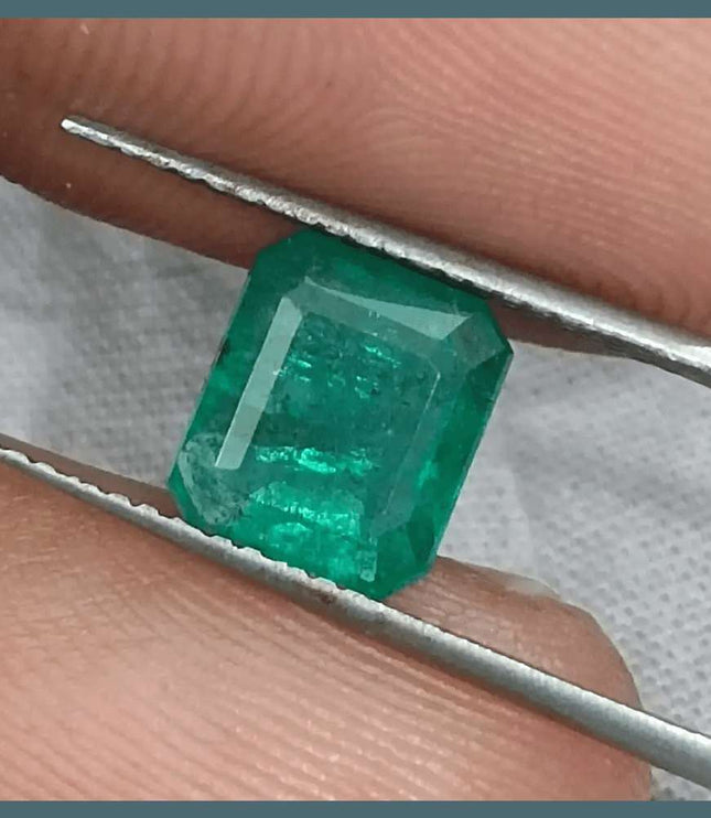 2.35ct Zambian Emerald GSI Certified - SMSGEMS 