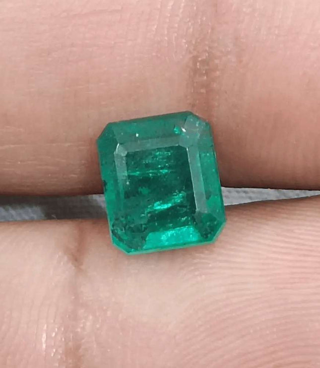 2.35ct Zambian Emerald GSI Certified - SMSGEMS 