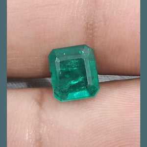 Zambian Emerald 2.35ct Certified Natural Deep Forest Green Oval Cut Loose Gemstone