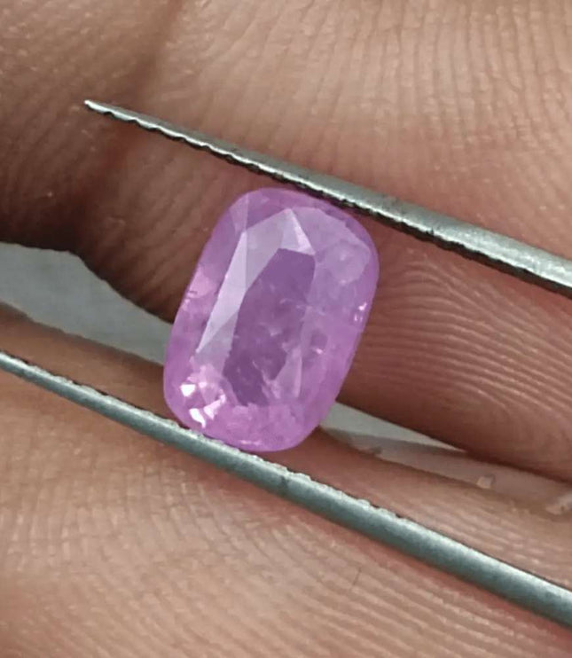 2.35ct GSI Certified Pink Purple Ceylon Sapphire - SMSGEMS 
