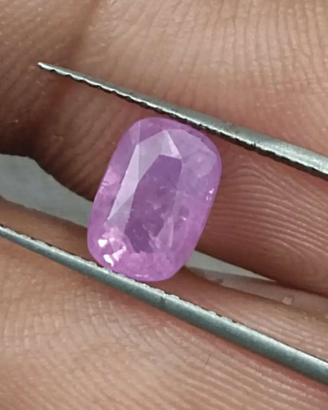 2.35ct GSI Certified Pink Purple Ceylon Sapphire - SMSGEMS 