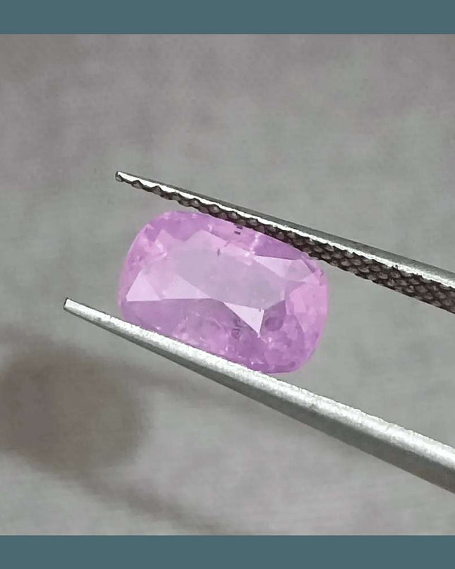 2.35ct GSI Certified Pink Purple Ceylon Sapphire - SMSGEMS 