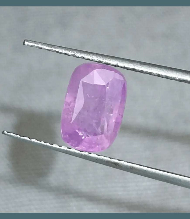 2.35ct GSI Certified Pink Purple Ceylon Sapphire - SMSGEMS 