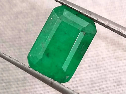2.36ct Deep Green Zambian emerald GSI Certified - SMSGEMS 