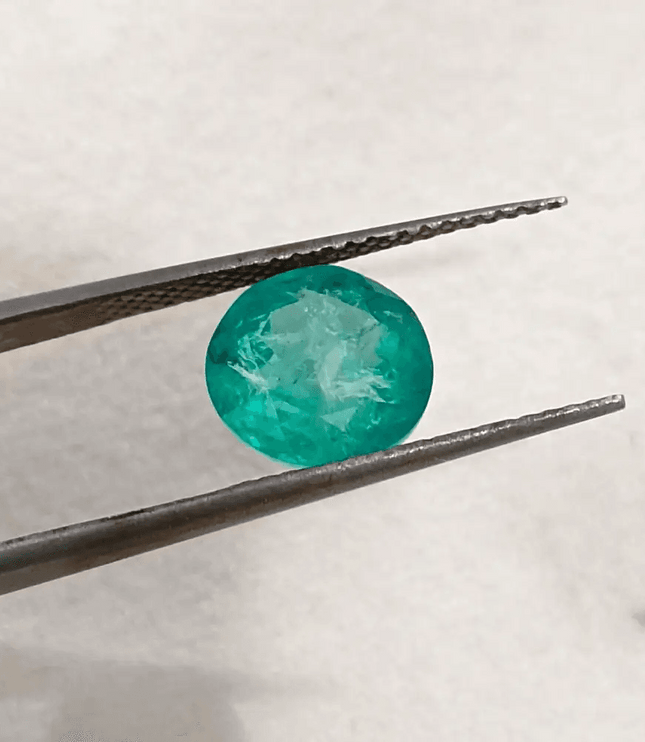 GSI Certified 2.37ct Colombiam Emerald, 100% Natural Gemstone - SMSGEMS 