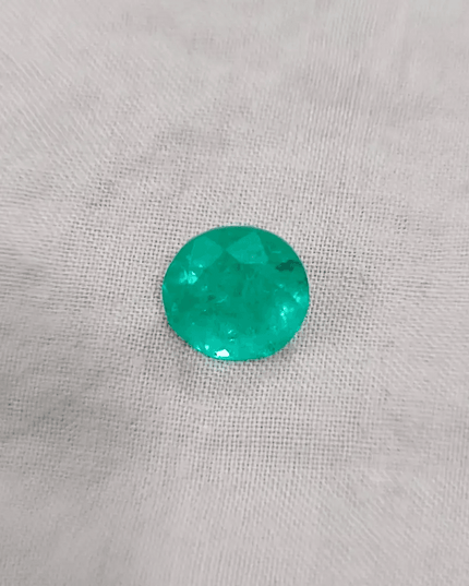 GSI Certified 2.37ct Colombiam Emerald, 100% Natural Gemstone - SMSGEMS 