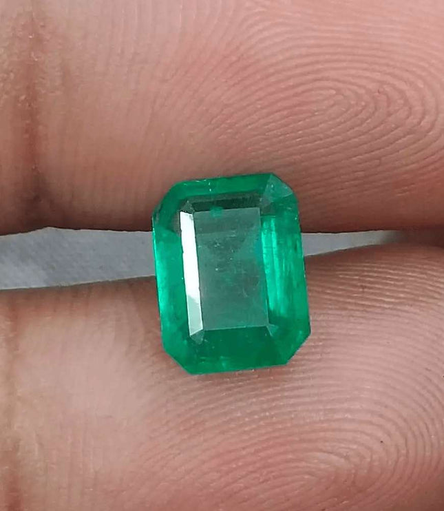 2.39ct Fine Quality Panjshir Emerald Certified by GSI - SMSGEMS 