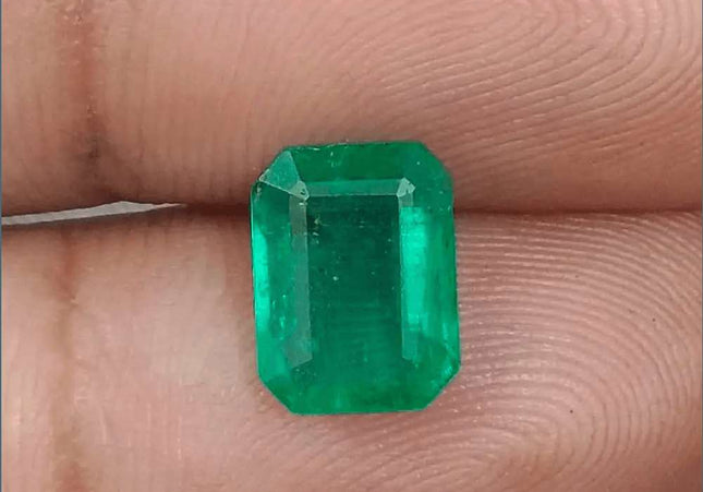 2.39ct Fine Quality Panjshir Emerald Certified by GSI - SMSGEMS 