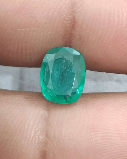 2.41ct Zambian Emerald GSI Certified - SMSGEMS 
