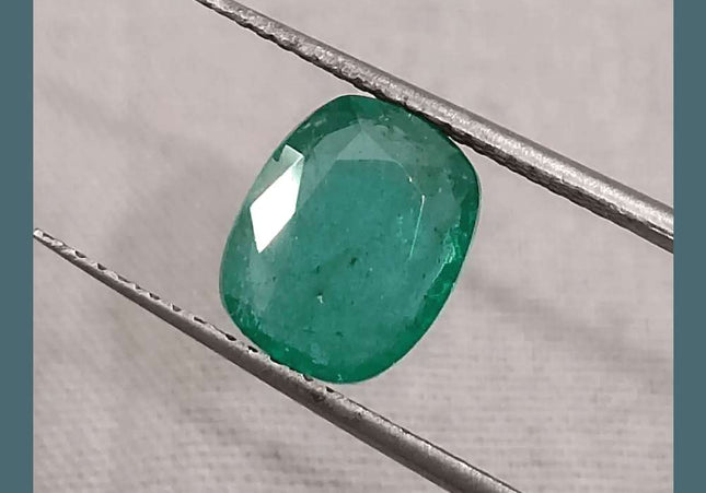 2.41ct Zambian Emerald GSI Certified - SMSGEMS 