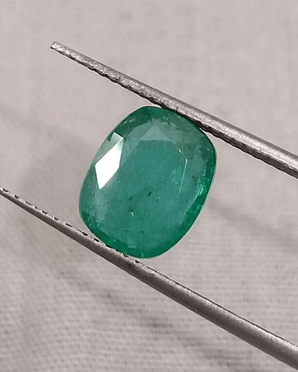 2.41ct Zambian Emerald GSI Certified - SMSGEMS 