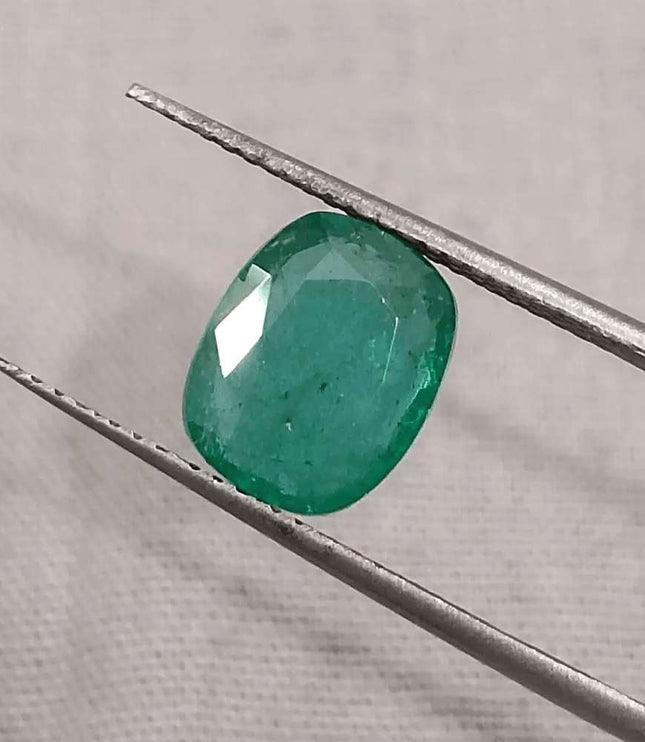 2.41ct Zambian Emerald GSI Certified - SMSGEMS 