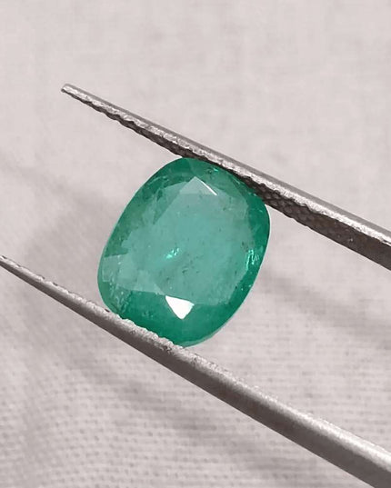2.41ct Zambian Emerald GSI Certified - SMSGEMS 