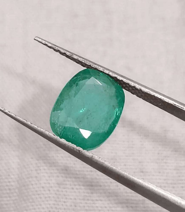 2.41ct Zambian Emerald GSI Certified - SMSGEMS 