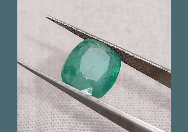 2.41ct Zambian Emerald GSI Certified - SMSGEMS 