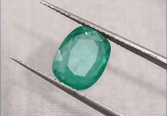2.41ct Zambian Emerald GSI Certified - SMSGEMS 